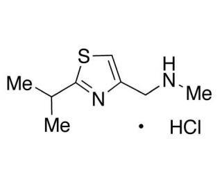 N-Methyl-N-[(2-isopropyl]-4-thiazolyl)methyl)amine, Hydrochloride Salt (CAS 908591-25-3) - chemical structure image