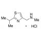 N-Methyl-N-[(2-isopropyl]-4-thiazolyl)methyl)amine, Hydrochloride Salt (CAS 908591-25-3) - chemical structure image