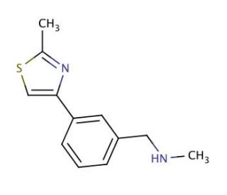 N-Methyl-N-(2-methyl-1,3-thiazol-4-yl)benzylamine - chemical structure image