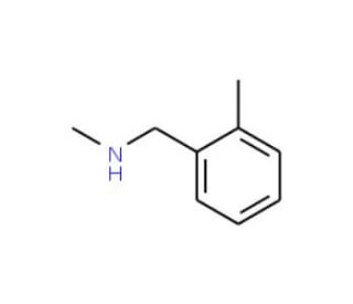 N-methyl-N-(2-methylbenzyl)amine (CAS 874-33-9) - chemical structure image