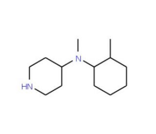 N-Methyl-N-(2-methylcyclohexyl)piperidin-4-amine (CAS 1119452-90-2) - chemical structure image