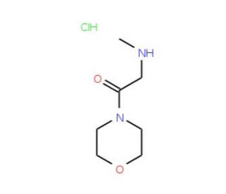 N-methyl-N-(2-morpholin-4-yl-2-oxoethyl)amine hydrochloride (CAS 41458-73-5) - chemical structure image