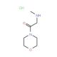 N-methyl-N-(2-morpholin-4-yl-2-oxoethyl)amine hydrochloride (CAS 41458-73-5) - chemical structure image