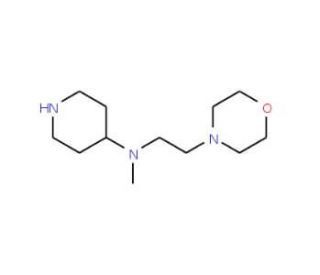 N-Methyl-N-(2-morpholin-4-ylethyl)piperidin-4-amine - chemical structure image