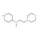 N-Methyl-N-(2-morpholin-4-ylethyl)piperidin-4-amine - chemical structure image