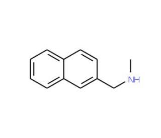N-methyl-N-(2-naphthylmethyl)amine (CAS 76532-33-7) - chemical structure image