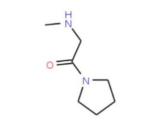 N-methyl-N-(2-oxo-2-pyrrolidin-1-ylethyl)amine (CAS 144685-61-0) - chemical structure image