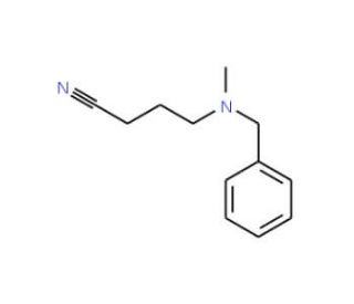 N-Methyl-N-(3-cyanopropyl)benzylamine (CAS 89690-05-1) - chemical structure image