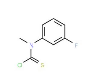 N-Methyl-N-(3-fluorophenyl)-thiocarbamoyl chloride (CAS 10219-04-2) - chemical structure image
