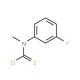 N-Methyl-N-(3-fluorophenyl)-thiocarbamoyl chloride (CAS 10219-04-2) - chemical structure image