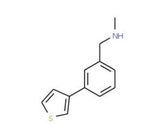 N-Methyl-N-(3-thien-3-ylbenzyl)amine (CAS 884507-27-1) - chemical structure image