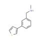 N-Methyl-N-(3-thien-3-ylbenzyl)amine (CAS 884507-27-1) - chemical structure image