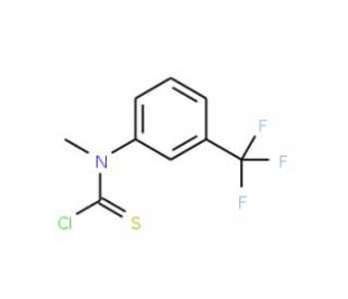 N-Methyl-N-(3-trifluoromethylphenyl)-thiocarbamoyl chloride (CAS 83508-62-7) - chemical structure image