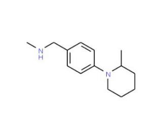 N-Methyl-N-[4-(2-methylpiperidin-1-yl)benzyl]amine - chemical structure image