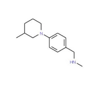 N-Methyl-N-[4-(3-methylpiperidin-1-yl)benzyl]amine - chemical structure image
