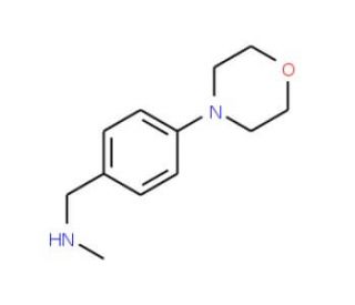 N-Methyl-N-(4-morpholin-4-ylbenzyl)amine (CAS 179328-22-4) - chemical structure image