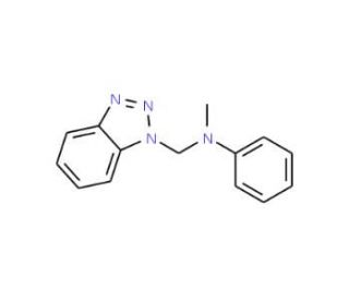 N-Methyl-N-phenylbenzotriazolemethanamine, mixture of Bt1 and Bt2 isomers (CAS 15497-51-5) - chemical structure image