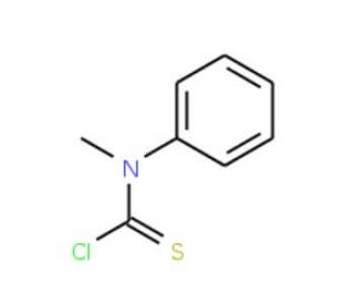 N-Methyl-N-phenylthiocarbamoyl chloride (CAS 19009-45-1) - chemical structure image