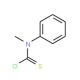 N-Methyl-N-phenylthiocarbamoyl chloride (CAS 19009-45-1) - chemical structure image