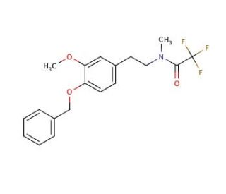 N-Methyl-N-trifluoroacetyl-4-benzyloxy-3-methoxyphenethylamine - chemical structure image