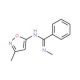 N-methyl-N′-(3-methylisoxazol-5-yl)benzenecarboximidamide - chemical structure image