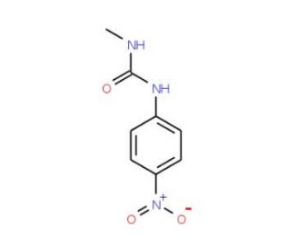 N-methyl-N′-(4-nitrophenyl)urea (CAS 13866-64-3) - chemical structure image