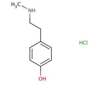 N-Methyl-p-tyramine Hydrochloride - chemical structure image