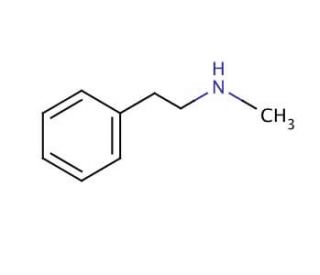 N-Methyl-phenethylamine (CAS 589-08-2) - chemical structure image