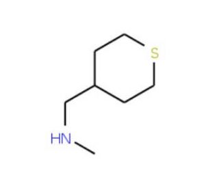 N-Methyl(tetrahydro-2H-thiopyran-4-yl)methylamine (CAS 950603-22-2) - chemical structure image