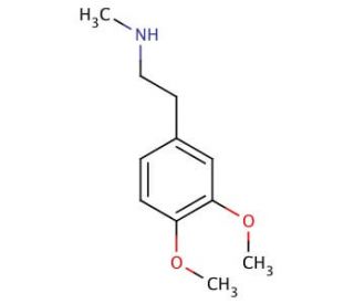 N-Methylhomoveratrylamine (CAS 3490-06-0) - chemical structure image