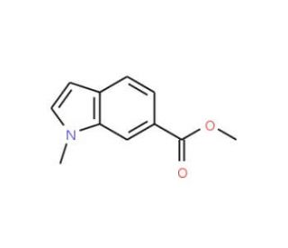 N-Methylindole-6-carboxylic acid methyl ester (CAS 1204-32-6) - chemical structure image