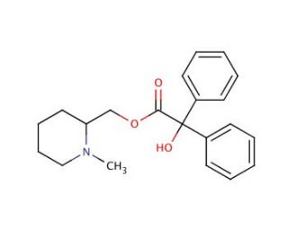 N-Methylpiperidinyl-2-methyl benzilate (CAS 94909-90-7) - chemical structure image
