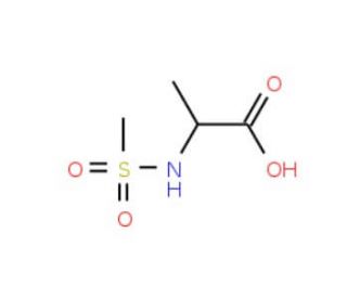 N-(methylsulfonyl)alanine (CAS 879123-60-1) - chemical structure image