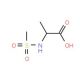 N-(methylsulfonyl)alanine (CAS 879123-60-1) - chemical structure image