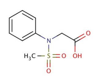 N-(Methylsulfonyl)-N-phenylglycine - chemical structure image