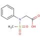N-(Methylsulfonyl)-N-phenylglycine - chemical structure image