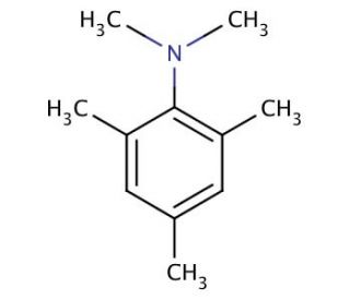 N,N,2,4,6-Pentamethylaniline (CAS 13021-15-3) - chemical structure image