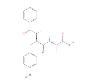 N-(N-Benzoyl-L-tyrosyl)-L-alanine (CAS 76264-09-0) - chemical structure image