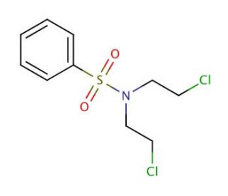 N,N-Bis(2-chloroethyl)benzenesulfonamide - chemical structure image