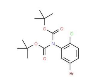 (N,N-Bis-t-Boc)-5-bromo-2-chloroaniline (CAS 929000-06-6) - chemical structure image
