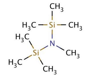 N,N-Bis(trimethylsilyl)methylamine (CAS 920-68-3) - chemical structure image
