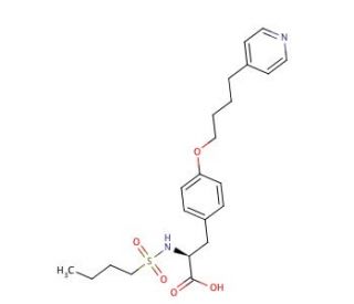 N-(n-Butanesulfonyl)-O-[4-(4-pyridinyl)-butyl]-(S)-tyrosine (CAS 149490-61-9) - chemical structure image