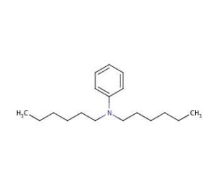 N,N-Di-N-hexylaniline (CAS 4430-09-5) - chemical structure image