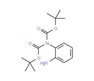 N,N-Di-tert-butoxycarbonyl-benzene-1,2-diamine (CAS 452077-13-3) - chemical structure image