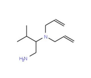 N,N-diallyl-N-[1-(aminomethyl)-2-methylpropyl]amine - chemical structure image