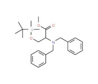 N,N-Dibenzyl-O-(t-butyldimethylsilyl)-L-serine methyl ester (CAS 352530-50-8) - chemical structure image