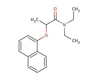 N,N-Diethyl-2-(1-naphthyloxy)propanamide (CAS 15299-99-7) - chemical structure image