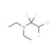 N,N-Diethyl(2-chloro-1,1,2-trifluoroethyl)amine (CAS 357-83-5) - chemical structure image