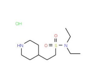 N,N-diethyl-2-(piperidin-4-yl)ethane-1-sulfonamide hydrochloride - chemical structure image