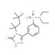 N,N-Diethyl-3-[5-mercapto-4-(1,1,3,3-tetramethyl-butyl)-4H-[1,2,4]triazol-3-yl]-benzenesulfonamide - chemical structure image
